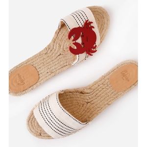 Castaner Anthropologie Women's Pina Sandal 8US Handmade Espadrille Crab